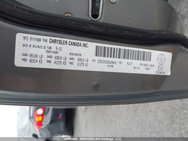 12692449 :رقم المزاد ، 2C3CCACG5CH248431 vin ، 2012 Chrysler 300 Limited مزاد بيع