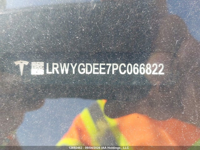 12692462 :رقم المزاد ، LRWYGDEE7PC066822 vin ، 2023 Tesla Model Y Long Range مزاد بيع