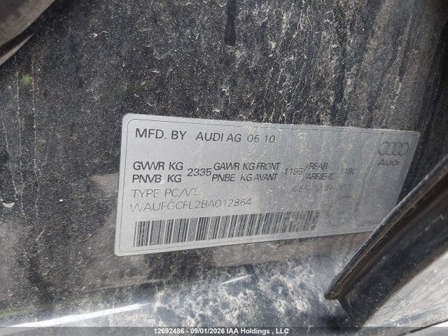 Aukcja sprzedaży 2011 Audi S4 3.0 Premium, vin: WAUFGCFL2BA012864, numer aukcji: 12692486