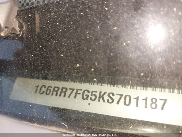 Aukcja sprzedaży 2019 Ram 1500 Classic St, vin: 1C6RR7FG5KS701187, numer aukcji: 12692499