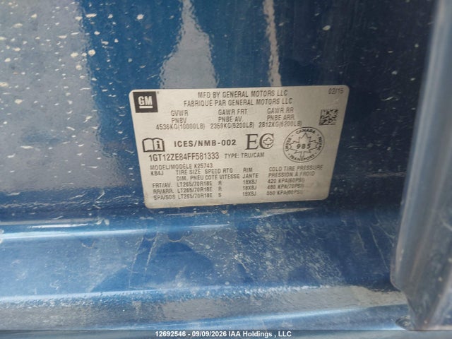 1GT12ZE84FF581333 GMC Sierra K2500 Slt