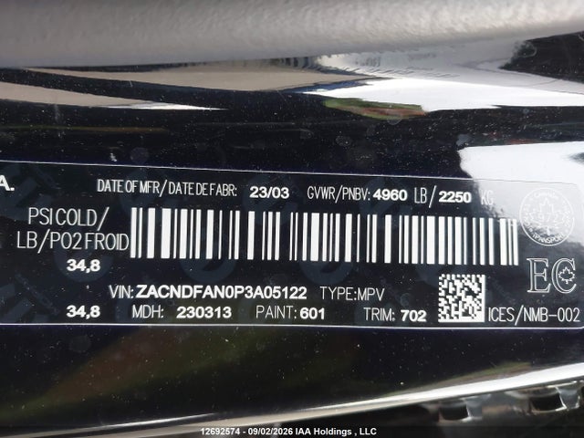 ZACNDFAN0P3A05122 Dodge Hornet Gt