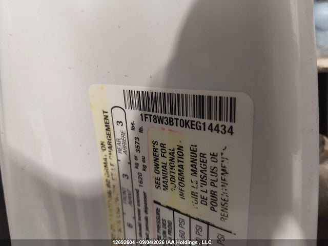 Ford F350 Super Duty 2019 1FT8W3BT0KEG14434 Image 9