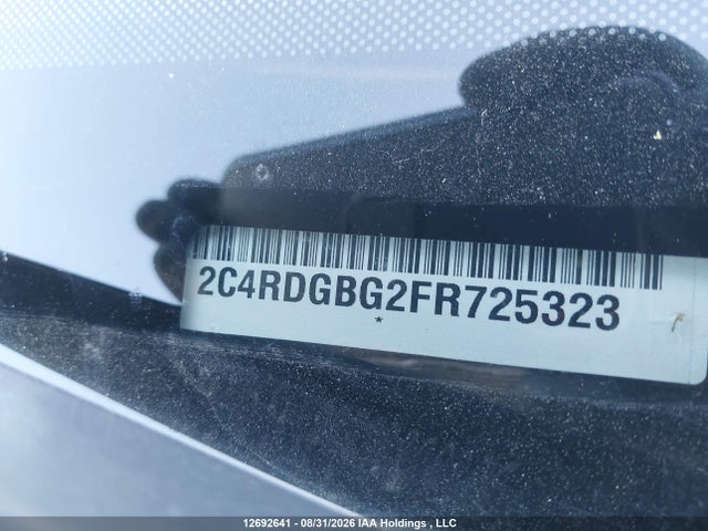 12692641 :رقم المزاد ، 2C4RDGBG2FR725323 vin ، 2015 Dodge Grand Caravan Se مزاد بيع