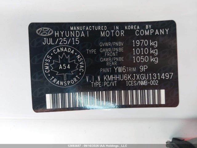 KMHHU6KJXGU131497 Hyundai Genesis 3.8 Gt