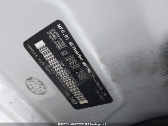 ML32AUHJ5NH004177 Mitsubishi Mirage Es/le
