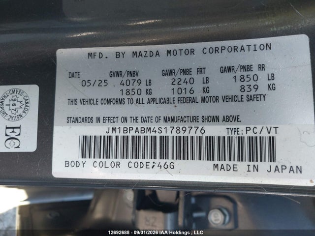 Mazda 3 Select Sport 2025 JM1BPABM4S1789776 Image 9