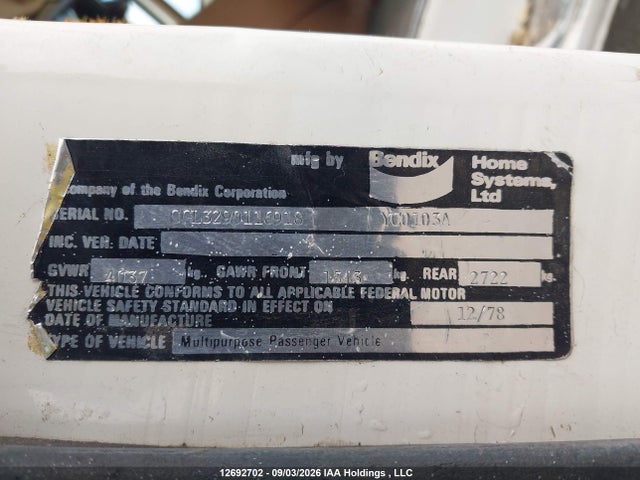 Продажа на аукционе авто 1979 Mini Centurion, vin: CGL3290116918, номер лота: 12692702