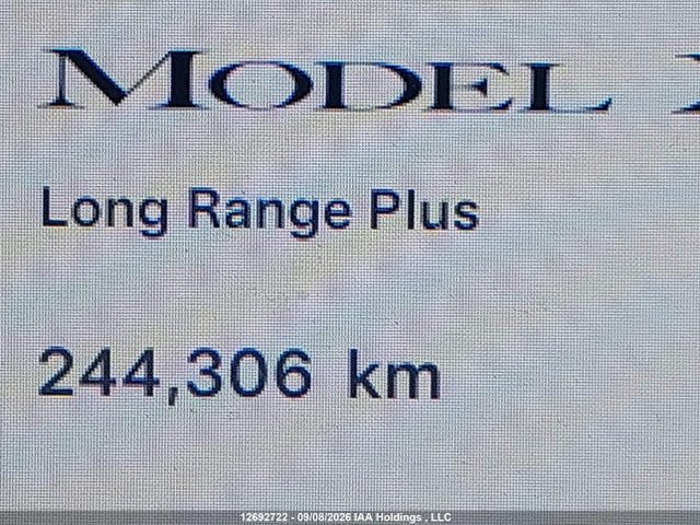 12692722 :رقم المزاد ، 5YJXCBE25LF256412 vin ، 2020 Tesla Model X مزاد بيع