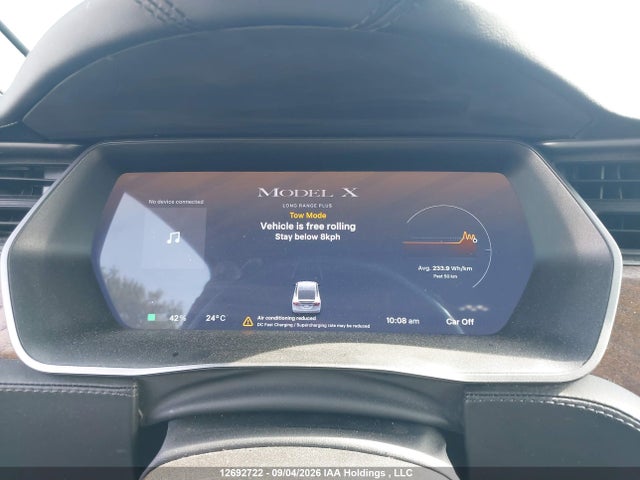 12692722 :رقم المزاد ، 5YJXCBE25LF256412 vin ، 2020 Tesla Model X مزاد بيع