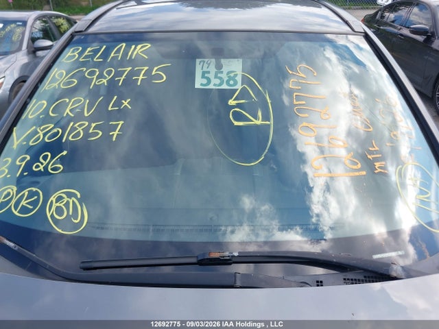 12692775 :رقم المزاد ، 5J6RE4H39AL801857 vin ، 2010 Honda Cr-v Lx مزاد بيع