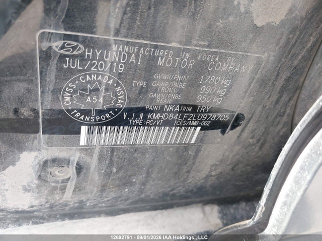 Aukcja sprzedaży 2020 Hyundai Elantra Preferred With Sun And Safety Package Auto Ivt, vin: KMHD84LF2LU978705, numer aukcji: 12692791