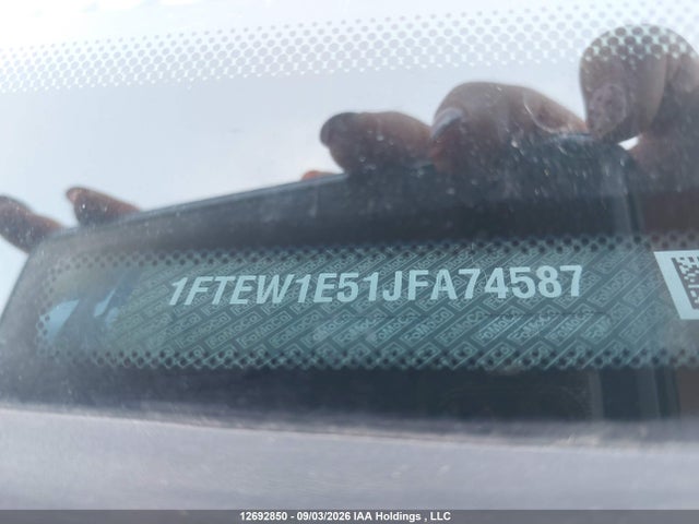 Продажа на аукционе авто 2018 Ford F-150 Xlt, vin: 1FTEW1E51JFA74587, номер лота: 12692850