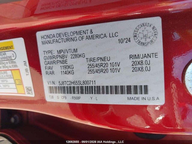Acura Rdx A-spec 2025 5J8TC2H65SL800711 Image 9