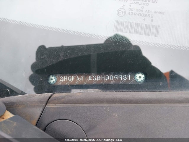 Продаж на аукціоні авто 2011 Honda Civic Dx-g, vin: 2HGFA1F43BH009931, номер лоту: 12692894