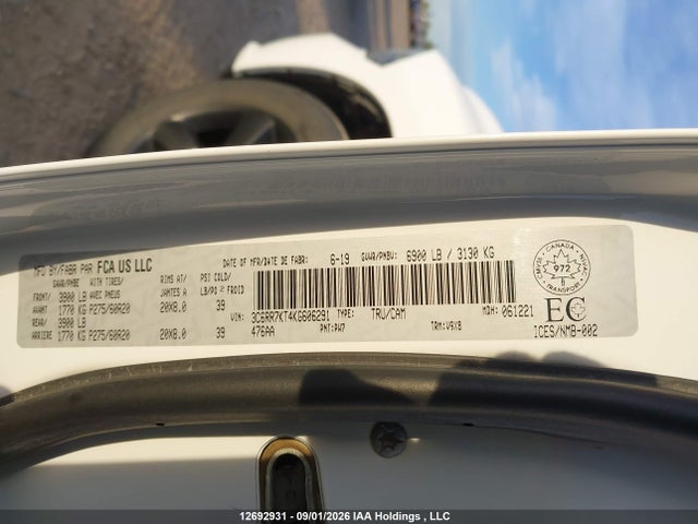 3C6RR7KT4KG606291 RAM 1500 Classic Express