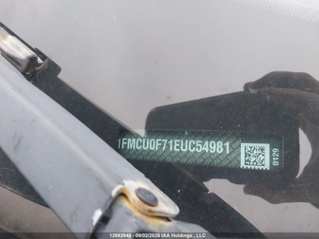 12692948 :رقم المزاد ، 1FMCU0F71EUC54981 vin ، 2014 Ford Escape S مزاد بيع
