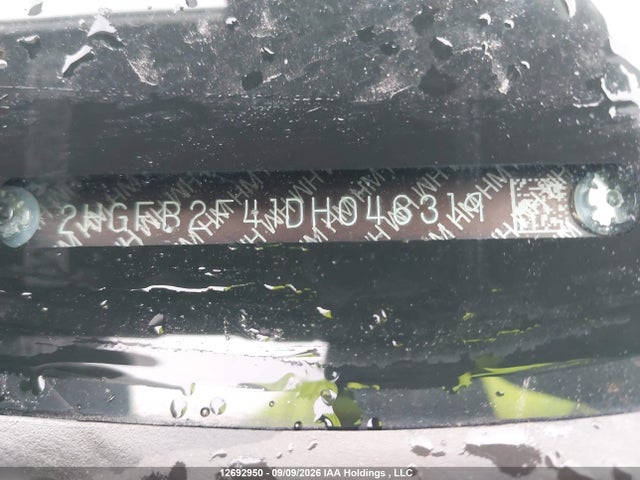 12692950 :رقم المزاد ، 2HGFB2F41DH046319 vin ، 2013 Honda Civic مزاد بيع