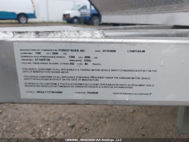 Lightning Enclosed Trailer 2026 5NHULT117TM142664 Image 12