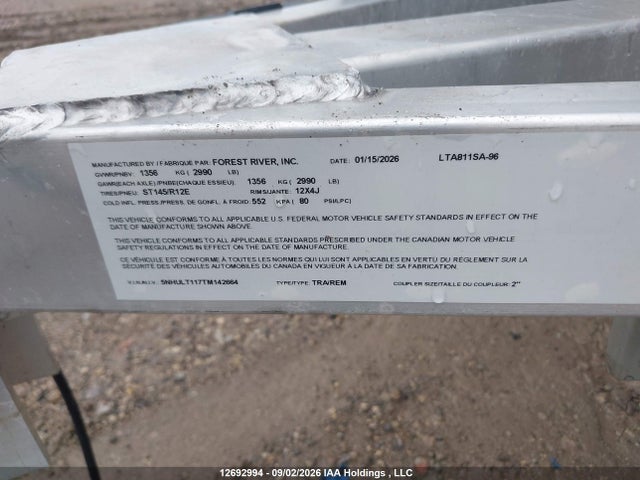Lightning Enclosed Trailer 2026 5NHULT117TM142664 Image 9