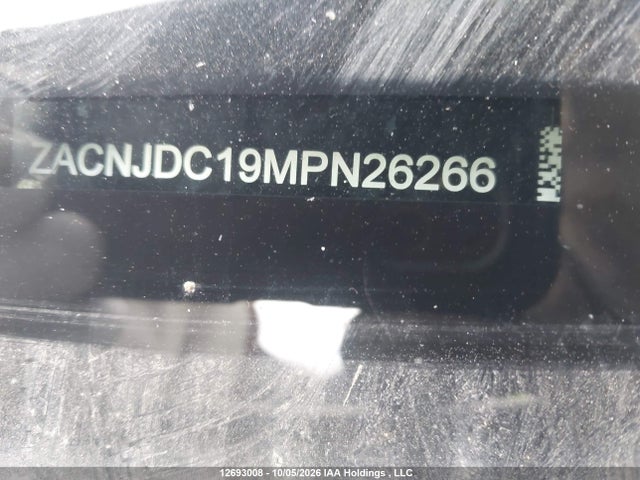 Aukcja sprzedaży 2021 Jeep Renegade Trailhawk, vin: ZACNJDC19MPN26266, numer aukcji: 12693008