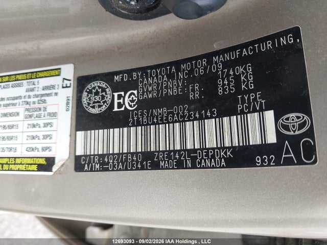 Auction sale of the 2010 Toyota Corolla Ce, vin: 2T1BU4EE6AC234143, lot number: 12693093
