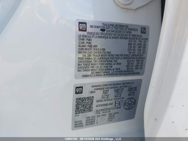 Chevrolet Silverado 1500 2026 1GCRKDED6TZ174059 Image 18