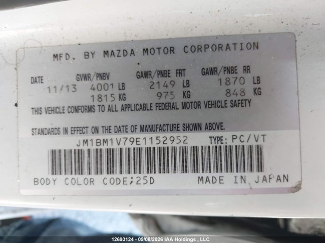 Mazda Mazda3 Gs-sky 2014 JM1BM1V79E1152952 Image 18