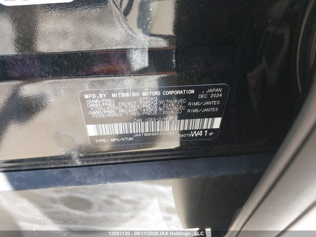 Aukcja sprzedaży 2025 Mitsubishi Outlander Phev, vin: JA4T5WA98SZ610641, numer aukcji: 12693130