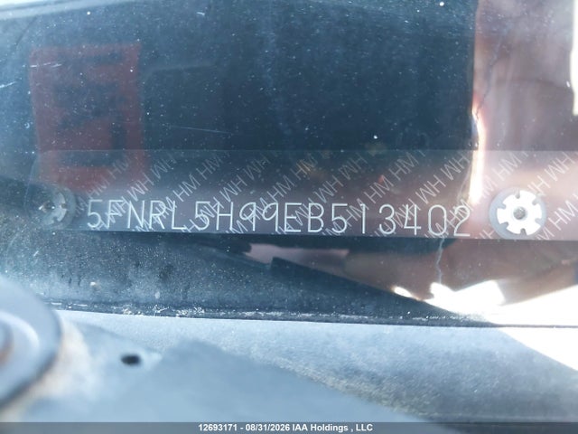 5FNRL5H99EB513402 Honda Odyssey