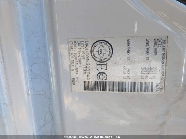 1N4BL4CWXRN311044 Nissan ALTIMA SR