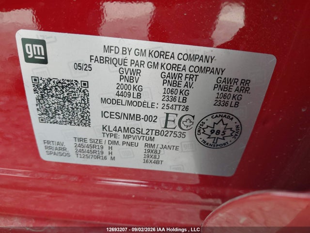 Продажа на аукционе авто 2026 Buick Encore Gx Avenir Awd, vin: KL4AMGSL2TB027535, номер лота: 12693207