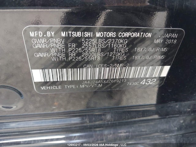 Mitsubishi OUTLANDER PHEV 2018 JA4J24A5XJZ619213 Image 19