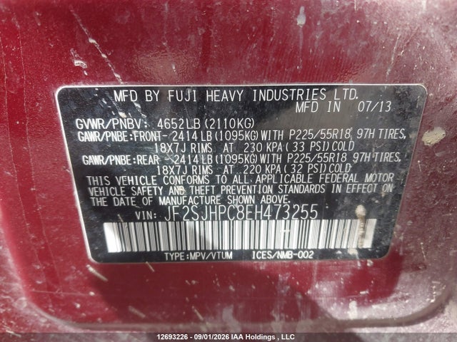 Subaru Forester 2.0xt Touring 2014 JF2SJHPC8EH473255 Image 9