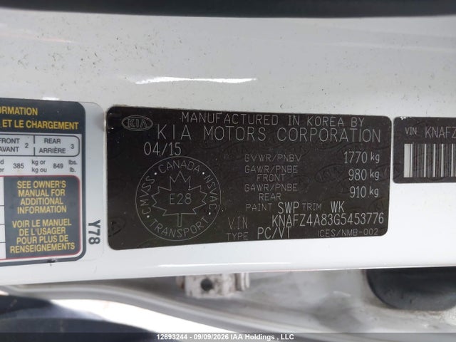 KIA FORTE EX 2016 KNAFZ4A83G5453776 Image 9
