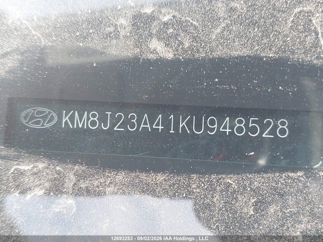 12693253 :رقم المزاد ، KM8J23A41KU948528 vin ، 2019 Hyundai Tucson Se مزاد بيع