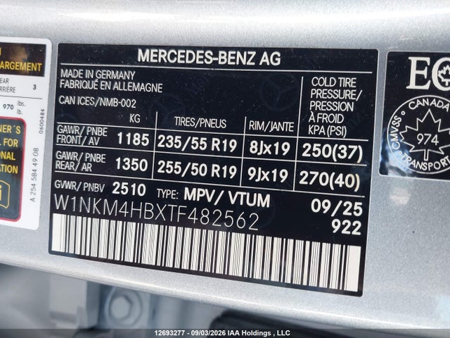 2026 Mercedes-benz Glc 300 4matic მანქანა იყიდება აუქციონზე, vin: W1NKM4HBXTF482562, აუქციონის ნომერი: 12693277