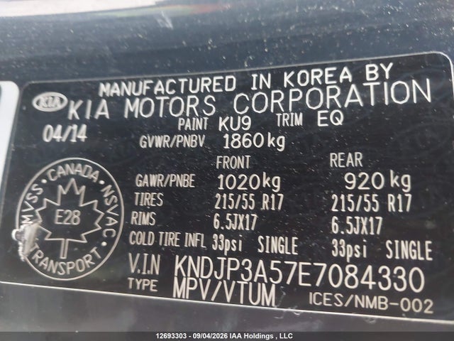 Aukcja sprzedaży 2014 Kia Soul +, vin: KNDJP3A57E7084330, numer aukcji: 12693303