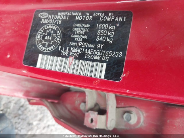 Hyundai ACCENT SE 2016 KMHCT4AE6GU165233 Image 19