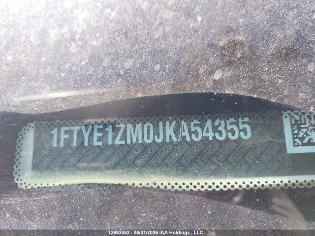 Aukcja sprzedaży 2018 Ford Transit T-150, vin: 1FTYE1ZM0JKA54355, numer aukcji: 12693452