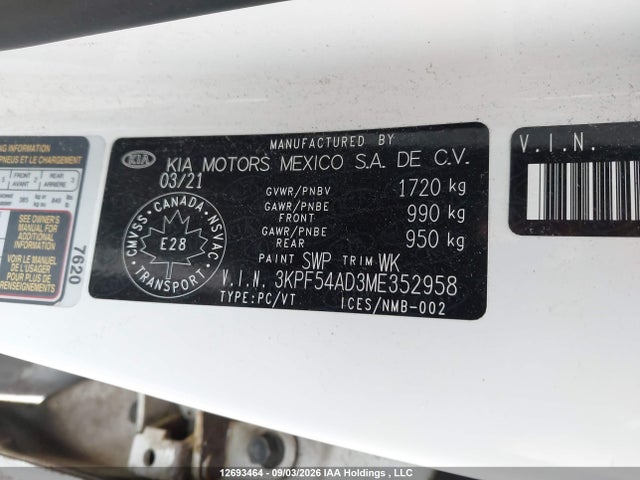KIA Forte Ex/ex Premium/ex+ 2021 3KPF54AD3ME352958 Image 18