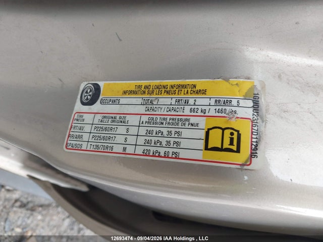 Aukcja sprzedaży 2007 Chevrolet Uplander Ls, vin: 1GNDU23167D112916, numer aukcji: 12693474