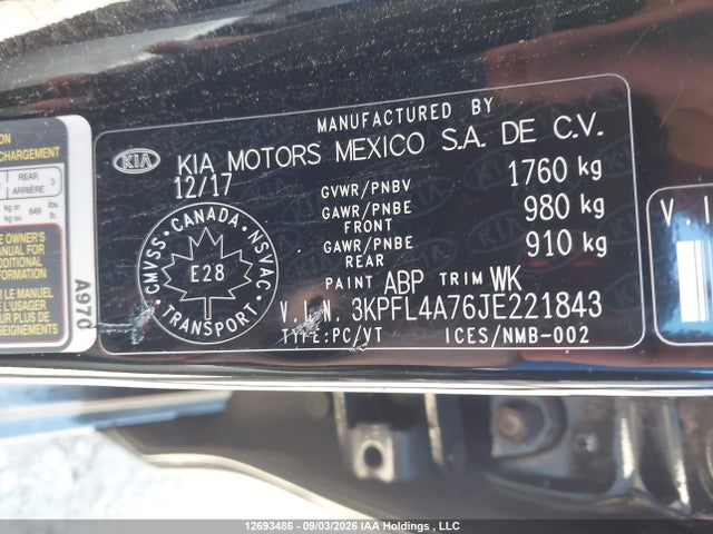 KIA Forte Lx/lx+ 2018 3KPFL4A76JE221843 Image 19