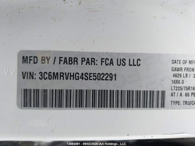 RAM Promaster 3500 3500 High 2025 3C6MRVHG4SE502291 Image 15