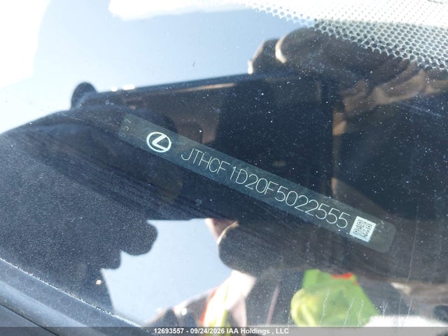 12693557 :رقم المزاد ، JTHCF1D20F5022555 vin ، 2015 Lexus Is 250 مزاد بيع