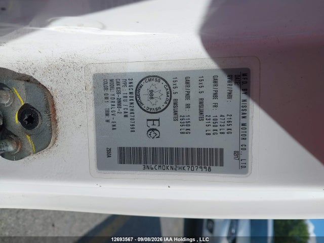 Nissan NV200 2017 3N6CM0KN2HK707998 Image 18