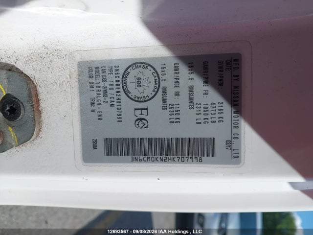 Nissan NV200 2017 3N6CM0KN2HK707998 Image 9