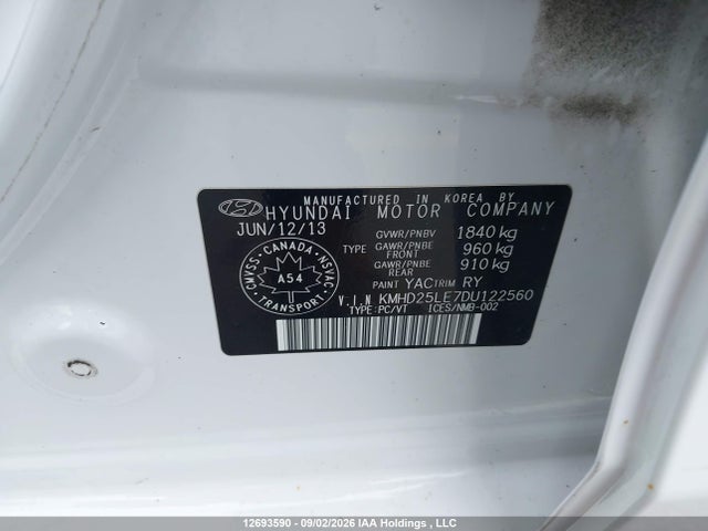 Продажа на аукционе авто 2013 Hyundai Elantra Gt, vin: KMHD25LE7DU122560, номер лота: 12693590