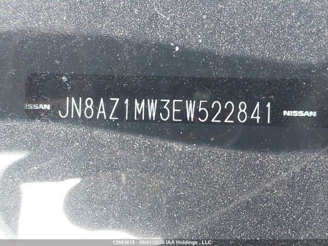 12693615 :رقم المزاد ، JN8AZ1MW3EW522841 vin ، 2014 Nissan Murano S/sl/sv/le مزاد بيع