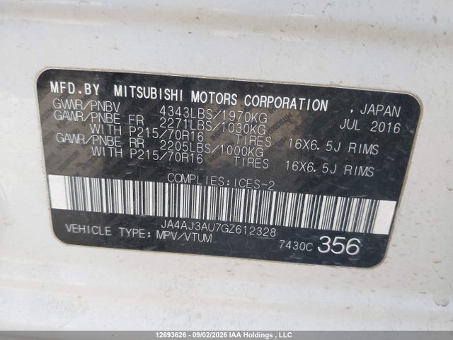 Mitsubishi RVR SE 2016 JA4AJ3AU7GZ612328 Image 18
